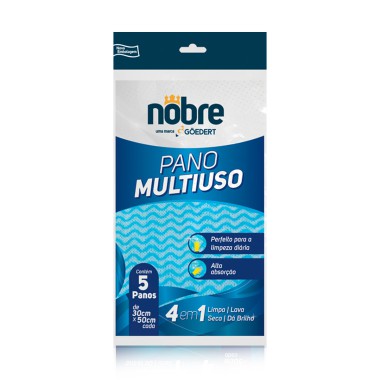 Pano multiuso nobre - pacote c/ 5 unid. Pano multiuso nobre - pacote c/ 5 unid.