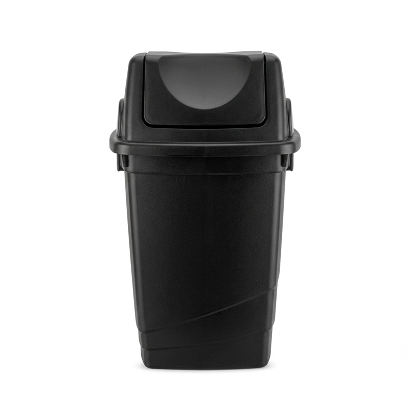 Lixeira Basculante Soberany 30 Litros Preta Fortcom - Praticidade e Design Moderno
