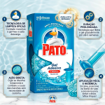 Pato Gel Adesivo Sanitário Marine 38g Refil com 6 Discos - Higiene Contínua e Frescor