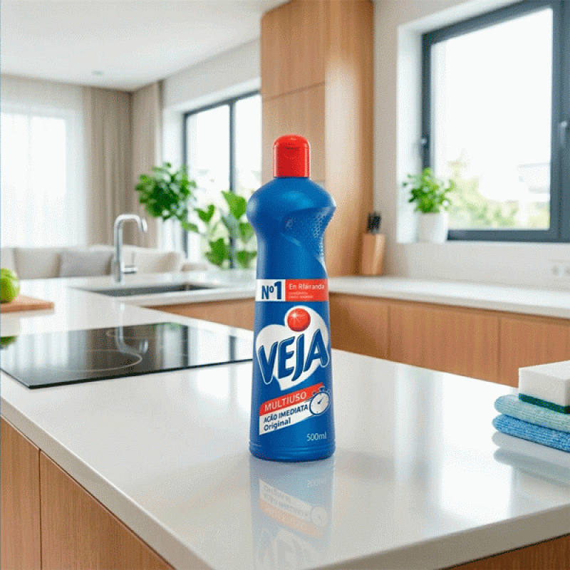 Limpador Multiuso Veja Original 500ml - Eficiência Máxima para Toda a Casa