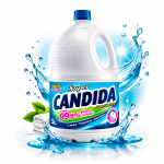 Água Sanitária Super Candida 5 Litros - Desinfetante e Alvejante de Máxima Proteção