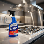 Brilho Inox Azulim 500ml Spray - Limpador e Polidor para Superfícies de Aço Inox