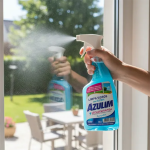 Limpa Vidros Azulim com Álcool 500ml Spray - Brilho Instantâneo e Seca