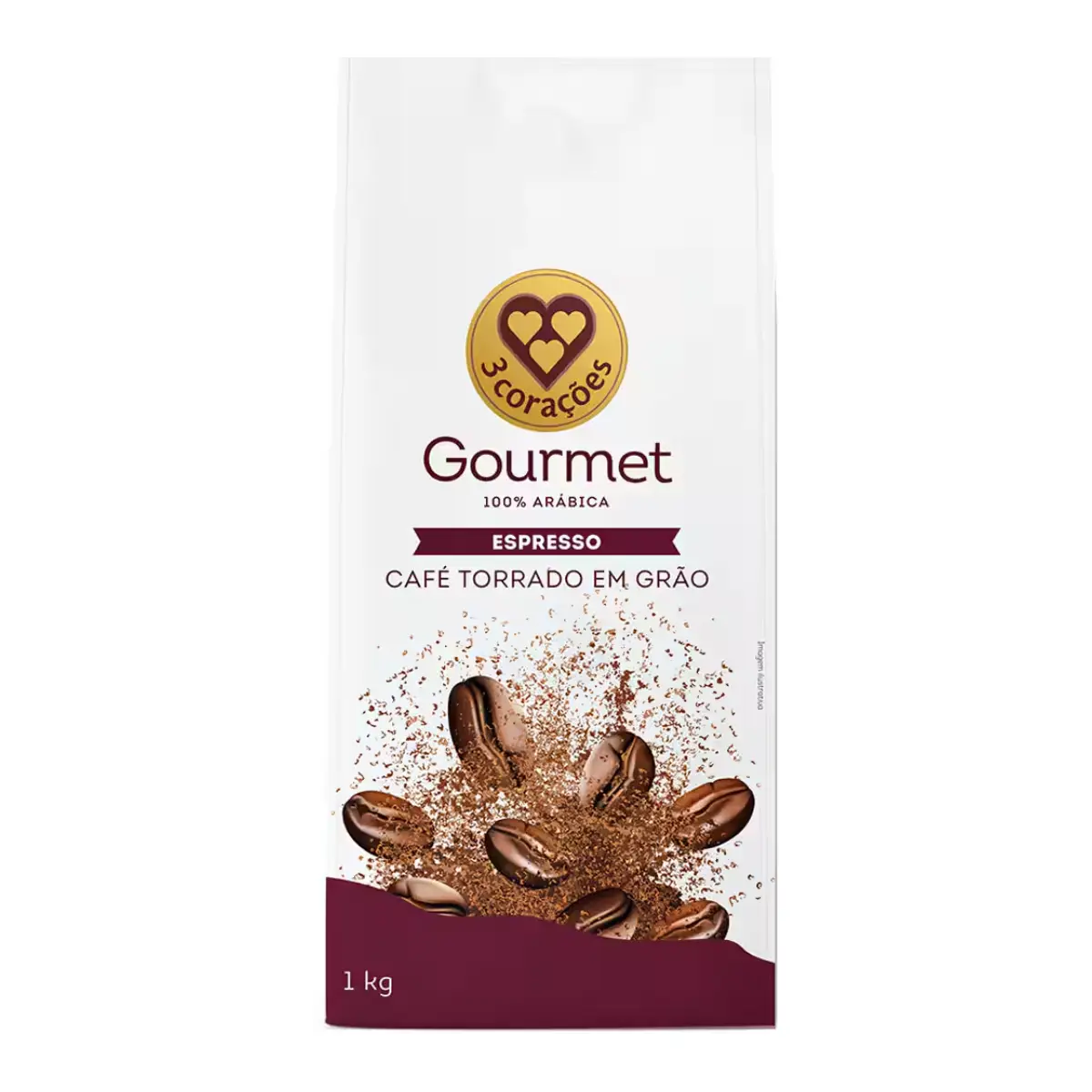 CAFE GRAOS GOURMET 1 KG TRES CORACOES