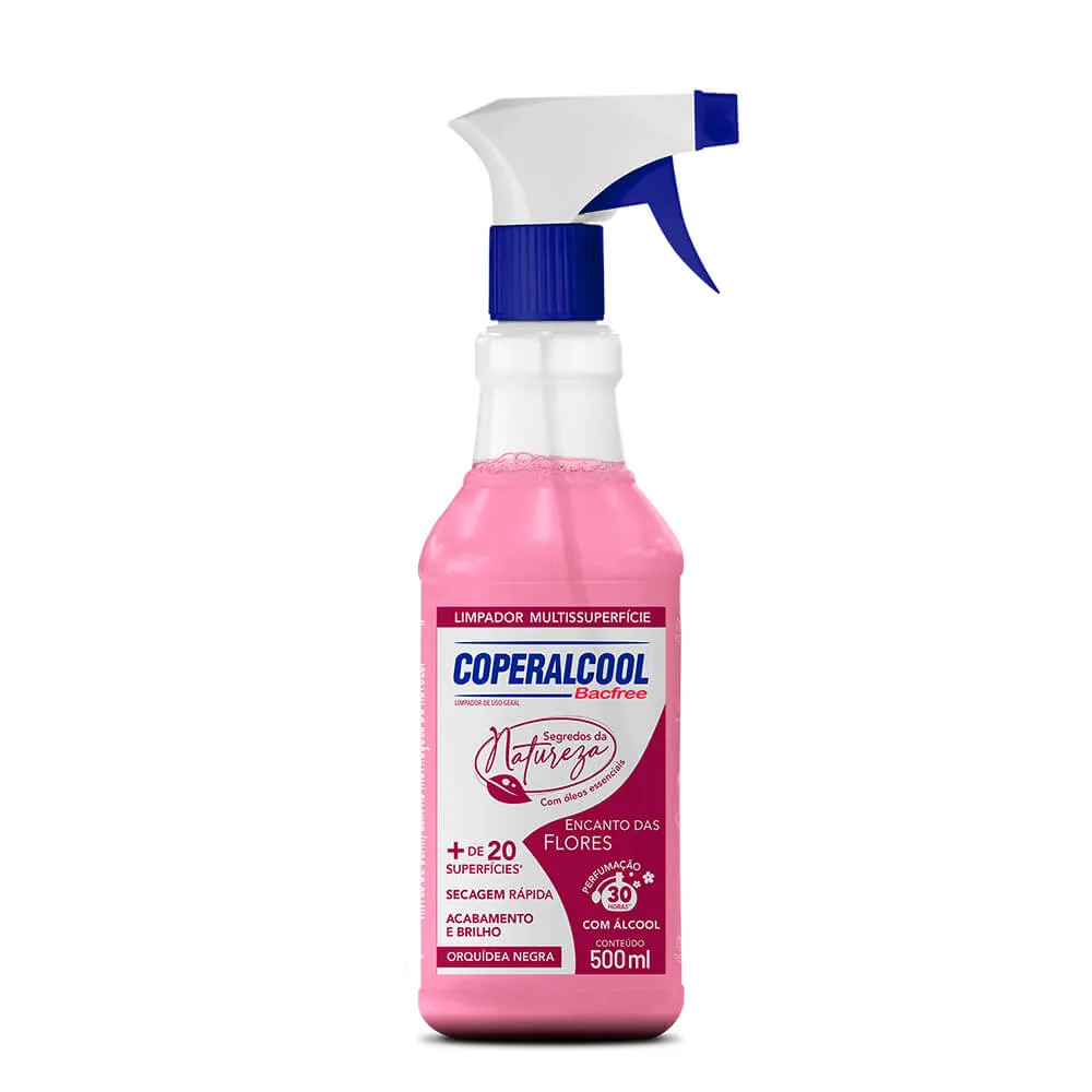 ALCOOL PERFUMADO ENCANTO DAS FLORES BACFREE 500 ML COPERALCOOL