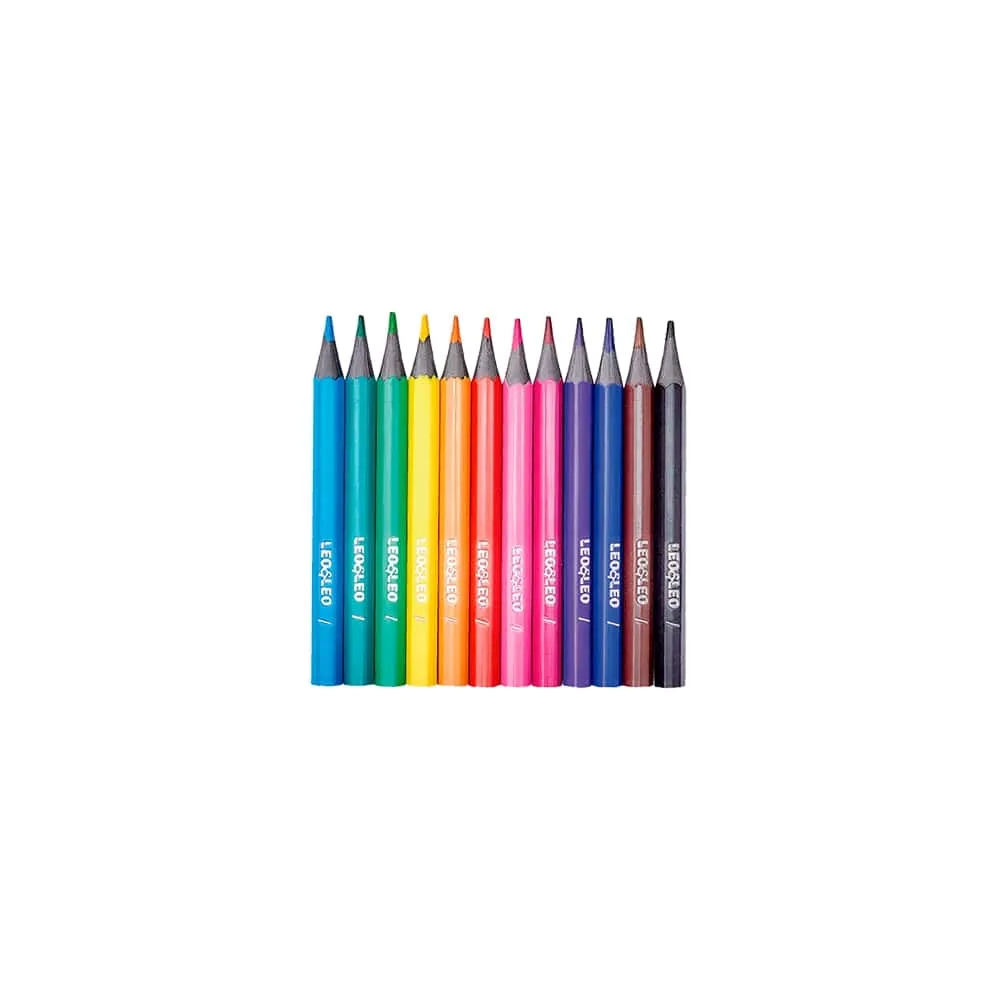 LAPIS DE COR ECO MINI C/12 CORES LEO LEO