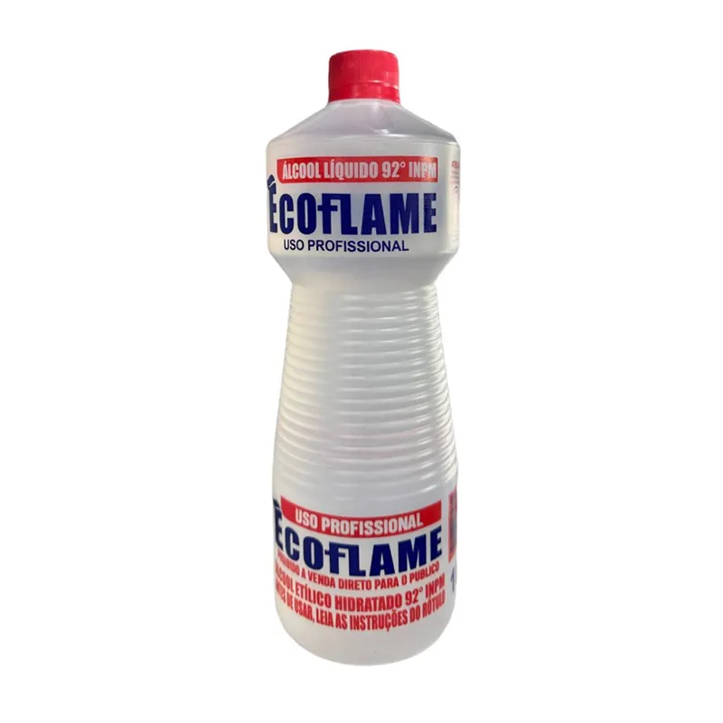 ALCOOL LIQUIDO 92º INPM 1 LT ECOFLAME