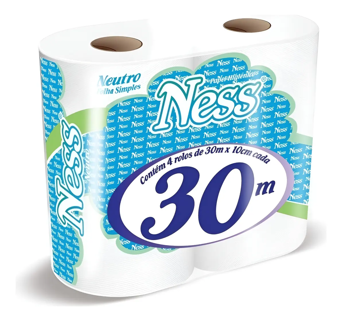 PAPEL HIGIENICO FOLHA SIMPLES 4X30 MTS NESS IPEL