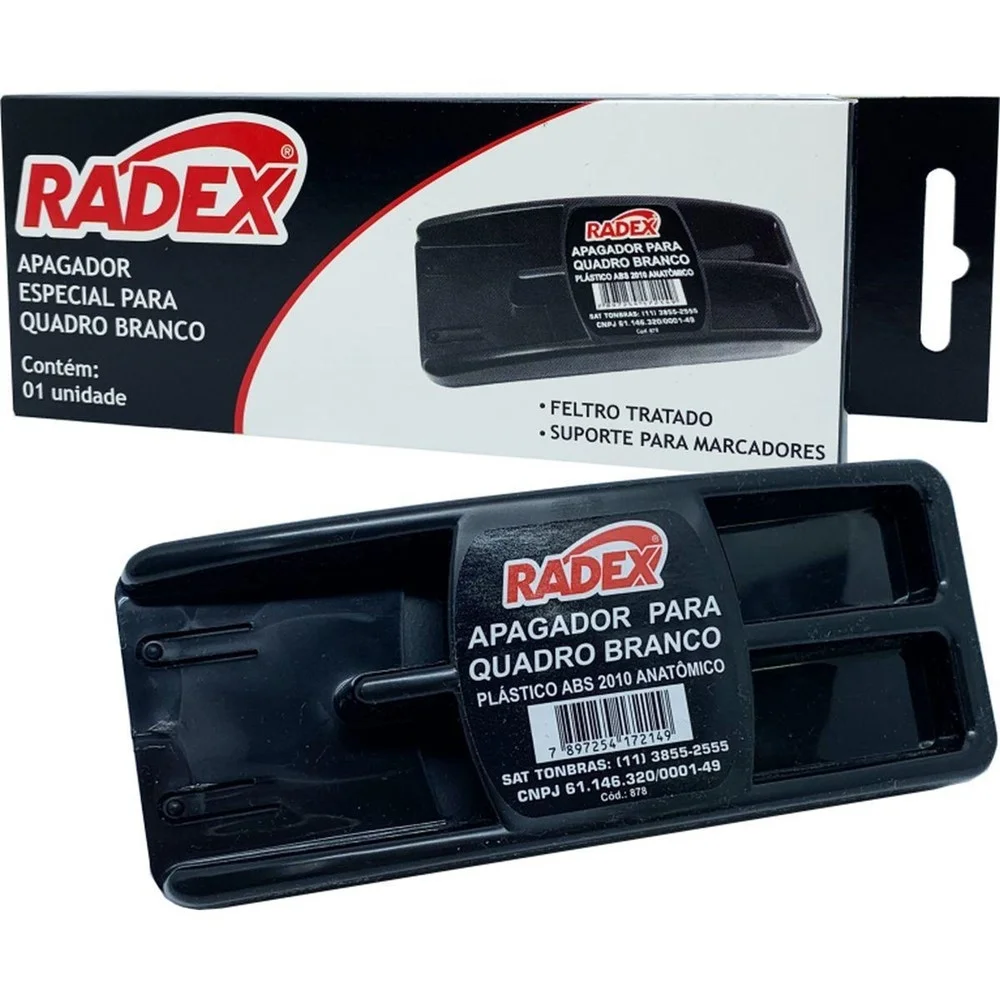 APAGADOR P/ QUADRO BRANCO RADEX