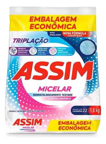 SABAO EM PO TRIPLACAO BICARBONATO 1,6 KG ASSIM