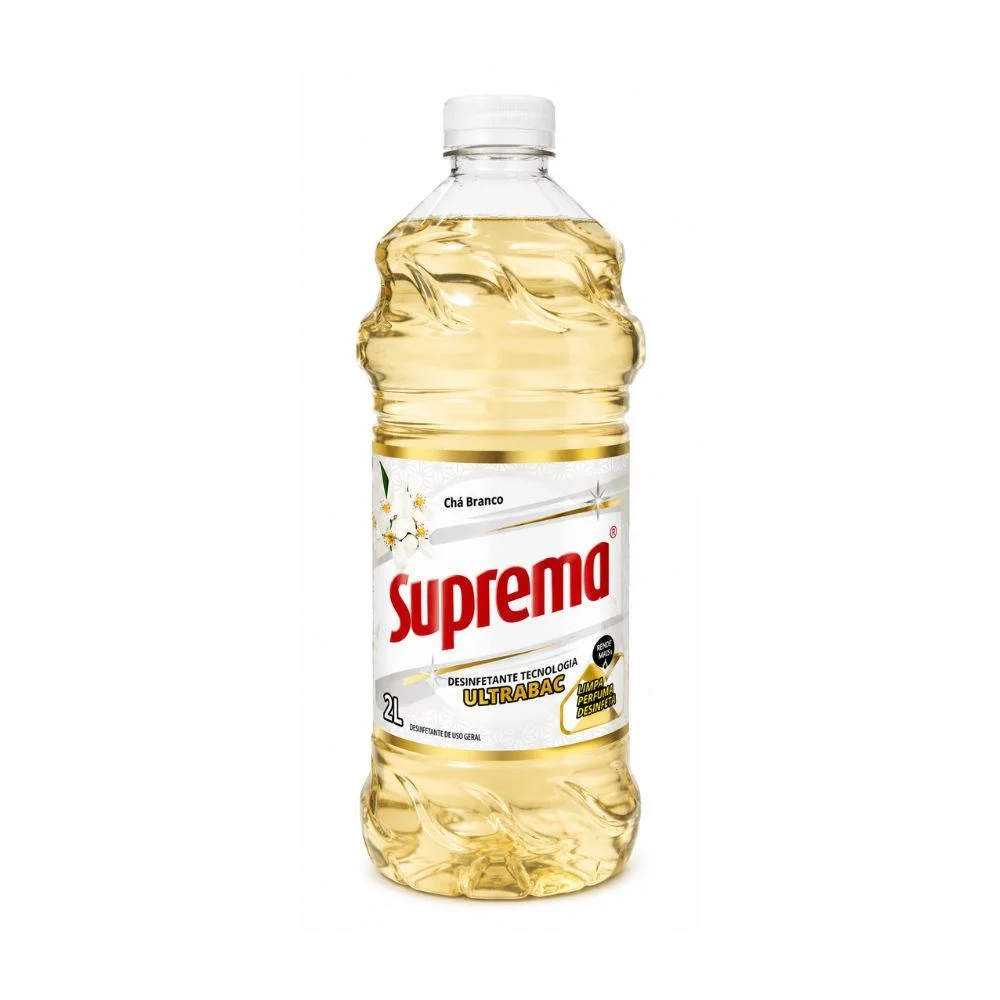 DESINFETANTE ULTRABAC CHA BRANCO  2 LTS SUPREMA