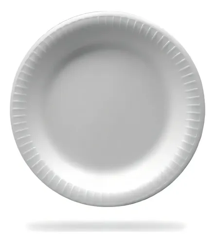 PRATO DE ISOPOR 26 CM C/20 TOTALPLAST