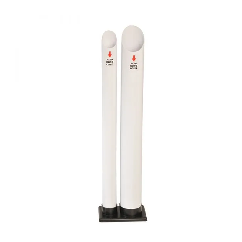 DISPENSADOR P/ COPOS 2 TUBOS AGUA/CAFE  BRANCO