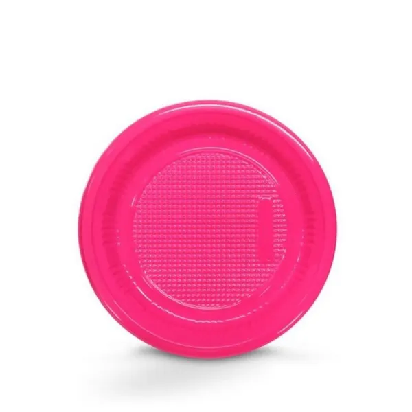 PRATO BOLO 15 CM BIO CRYSTAL NEON ROSA C/10 TRIK TRIK